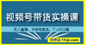 视频号带货实操课【25年3月最新】无人直播、书单号卖货、个人IP口播等，钉钉直播课+资料素材