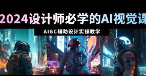 2024设计师必学的AI视觉课：AIGC辅助设计实操教学（66节课）