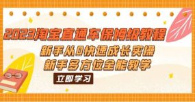 2023淘宝直通车保姆级教程：新手从0快速成长实操，新手多方位全能教学