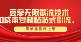 豆瓣无限截流创业粉，一键操作，卷死同行，简单操作好上手附赠全套工具
