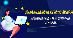淘系新品销量打造实战系列，基础销量打造+补单渠道分析（共8节课）