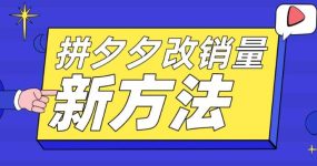 拼多多改销量新方法+卡高投产比操作方法+测图方法等
