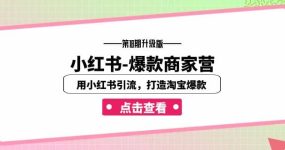 小红书-爆款商家营【第18期升级版】用小红书引流，打造淘宝爆款（16节课）