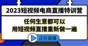 2023短视频电商直播特训营，任何生意都可以用短视频直播重新做一遍